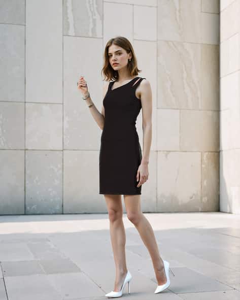 princess polly baby blue dress Party One Shoulder Cut Out Split Thigh Sequin Formal Dress Black Elegant  Prom Evening Wedding Guest Gown, For Graduation, Dinner
