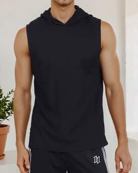 Shein Medium Length Sleeveless Hooded Tshirt-picture-14