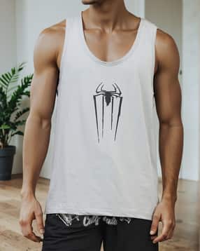 Shein Sleeveless Graphic Chest Print Racerback Tshirt-picture-51
