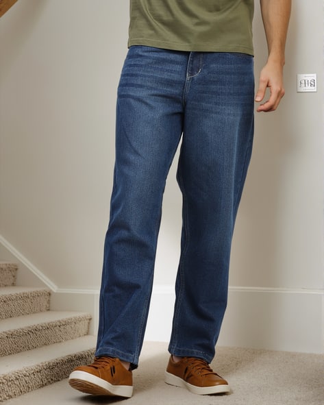Shein Shein Full Length Fixed Waist Mid Wash Jeans deal from ajio Shein Shein Full Length Fixed Waist Mid Wash Jeans deal from ajio