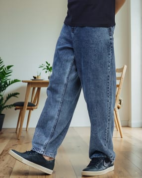Shein Full Length Fixed Waist Stone Wash Jeans-picture-26
