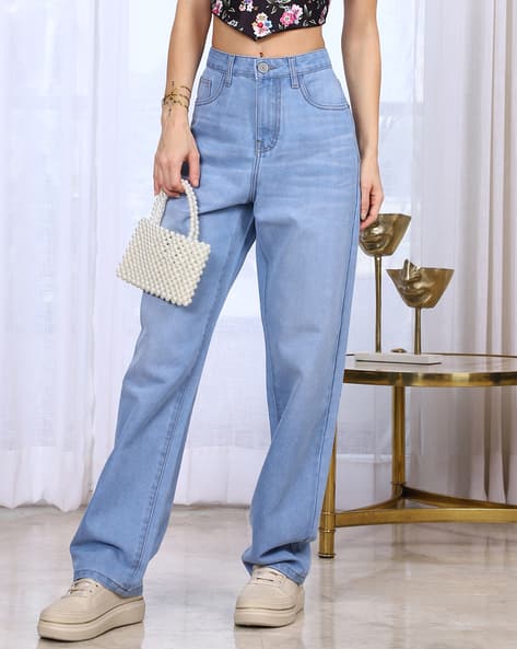 Buy Ice Blue Jeans Jeggings for Women by Shein Online