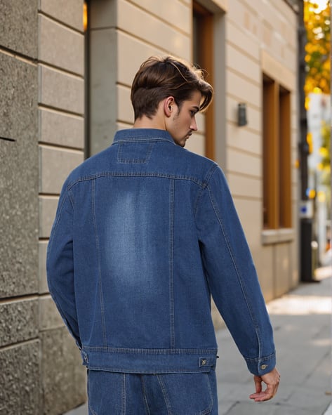 Street Style Denim Jacket Male Fashion Advice Buy Light Blue