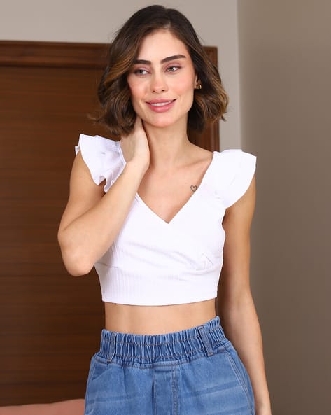 Buy White Tops for Women by Shein Online