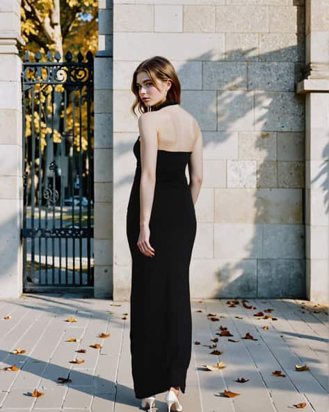 shein black long dress Review of Black Rhinestones Dress from SHEIN