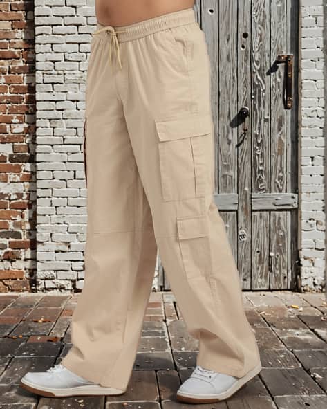 Buy Beige Trousers Pants for Men by Shein Online