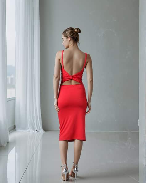 Buy Shein Shein Spaghetti Strap Twisted... Online | Ajio.com