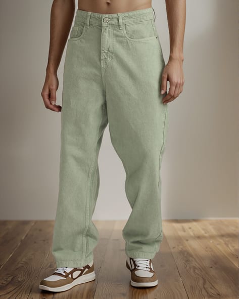 Buy Sage Green Jeans for Men by Shein Online