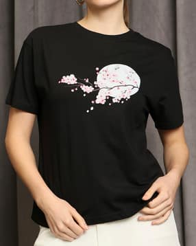 Shein Drop Shoulder Graphic Chest Print Crew Tshirt-picture-19