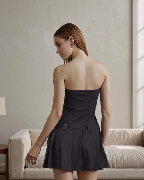 Buy Dark Grey Dresses for Women by Shein Online