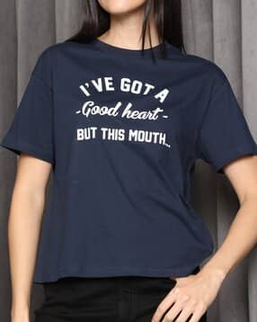 Shein Drop Shoulder Typographic Chest Print Crew Tshirt-picture-18