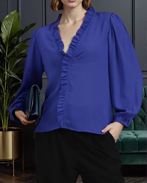 Buy Blue Tops for Women by Shein Online