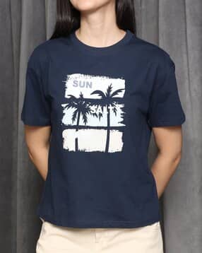 Shein Drop Shoulder Graphic Chest Print Crew Tshirt-picture-51