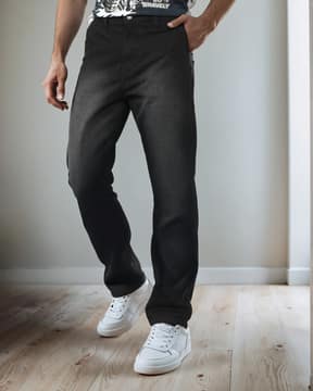 Shein Shein Men Relaxed Fit Full Length Fixed Waist Mid Wash Jeans