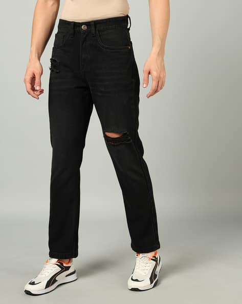 Buy Black Mix Jeans for Men by Shein Online