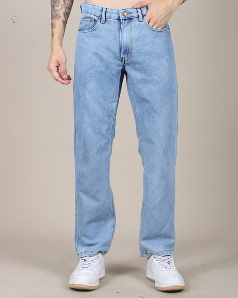 Buy Light Blue Jeans for Men by Shein Online