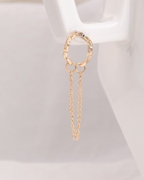 Shein Women Lever-Back Closure Chain Design Dangler Earrings-picture-18