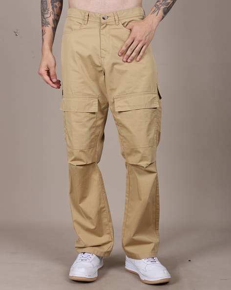 Shein Full Length Fly With Button Closure Cargo Pants