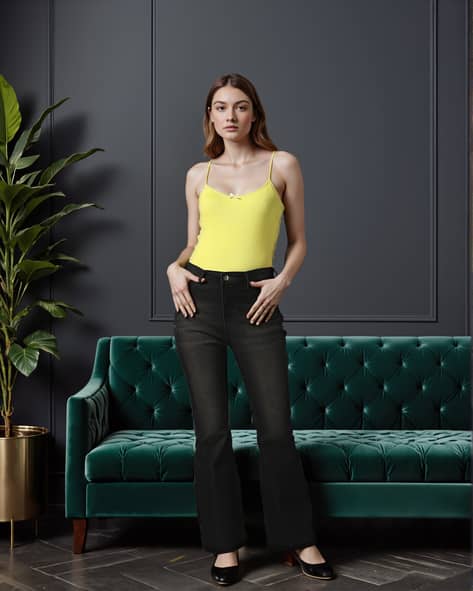 Buy Lime Green Tops for Women by Shein Online | sheinindia.in