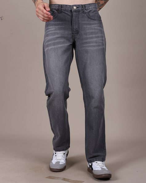 Ajio Charcoal Grey Jeans Mens Buy Charcoal Jeans For Men By Shein