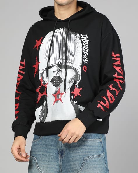 Buy Black Sweatshirt Hoodies for Men by Shein Online