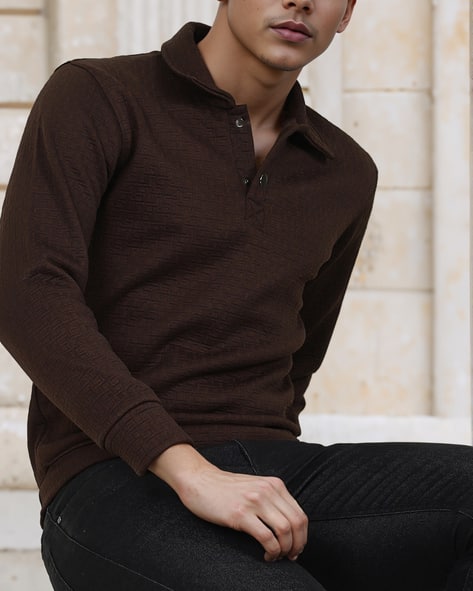 Buy Brown Sweatshirt Hoodies for Men by Shein Online