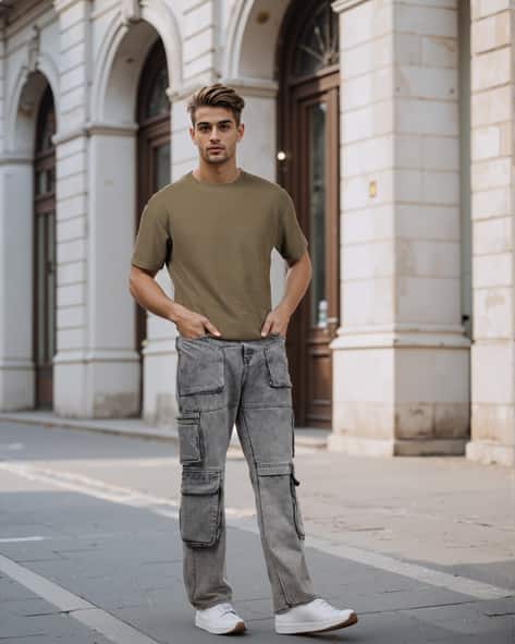 Buy Grey Jeans for Men by Shein Online