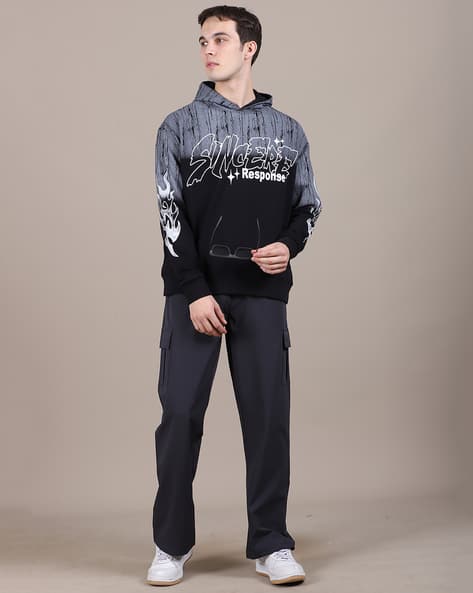 Buy Black Mix Sweatshirt & Hoodies for Men by Shein Online | Ajio.com