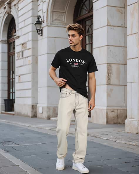 Shein Street Full Length Relaxed Jeans With Pockets