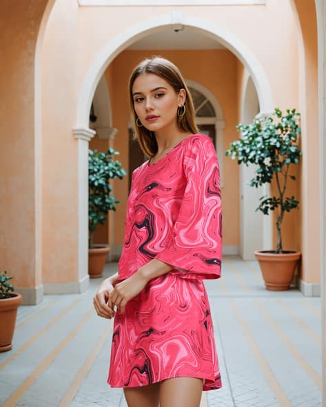 women's light pink off shoulder dress for the summer Petal and Pup Women's Wilma Off Shoulder Dress