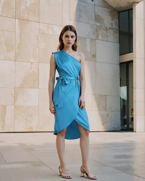 Buy Sky Blue Dresses for Women by Shein Online