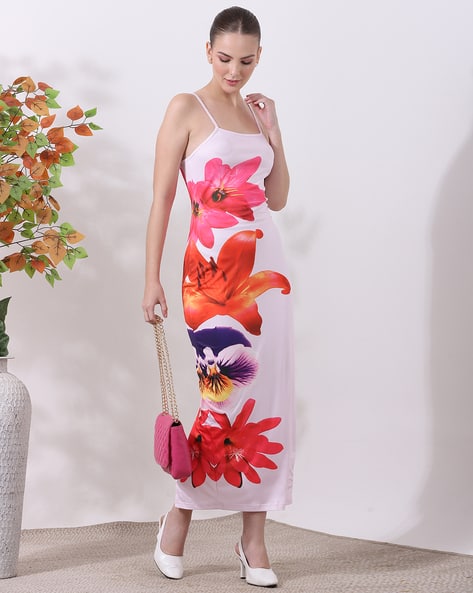 strapless open back dress Javah One Shoulder Midi Dress main image 0