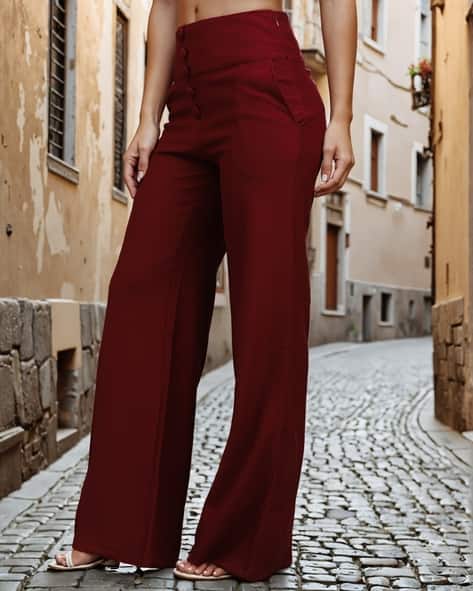 Shein Work Full Length Ribbed Loose Fit Pants With Pockets