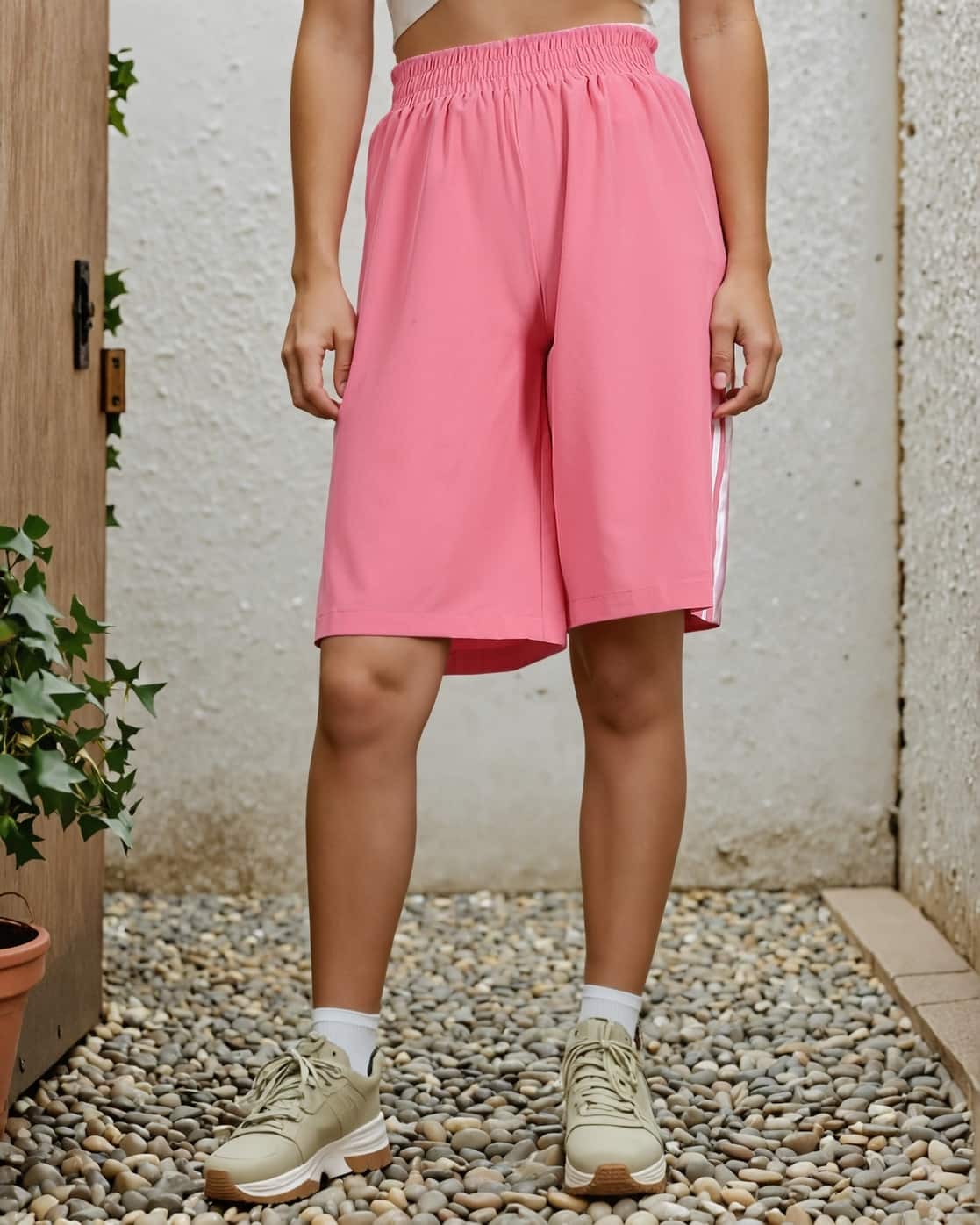 Buy Light Pink Shorts for Women by Shein Online | sheinindia.in