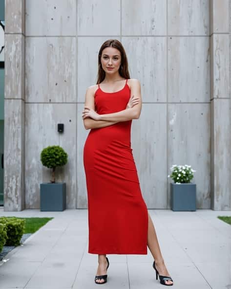 Buy Red Dresses for Women by Shein Online | Ajio.com