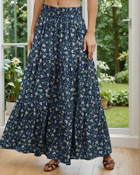 Buy Navy Skirts for Women by Shein Online | sheinindia.in