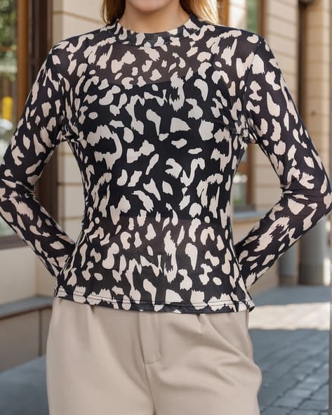 Buy Black Tops for Women by Shein Online