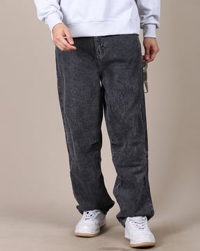 Shein Full Length Low Rise Acid Wash Panelled Jeans-picture-23