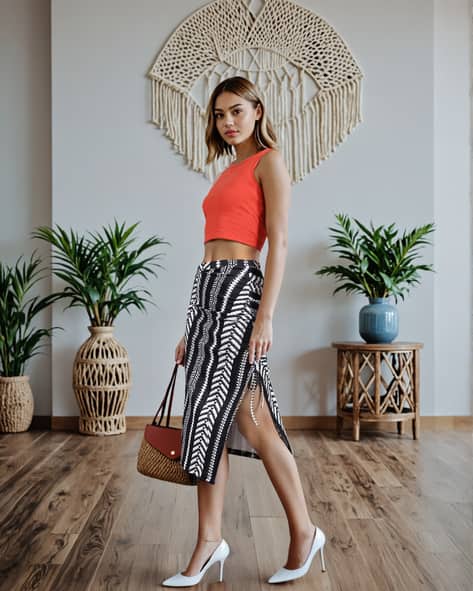 Buy Black Skirts for Women by Shein Online