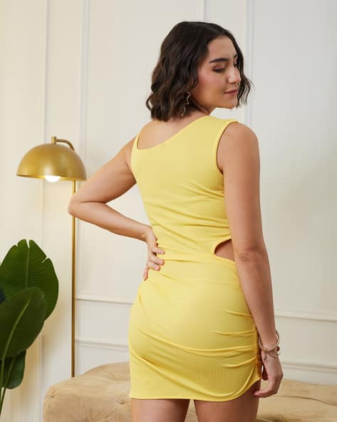 Buy Yellow Dresses for Women by Shein Online | sheinindia.in