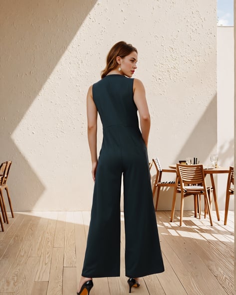 Buy Dark Green Jumpsuits &Playsuits for Women by Shein Online