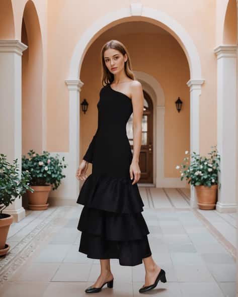 leather halter neck dress retroféte Women's Stine Leather Dress - Black main image 1
