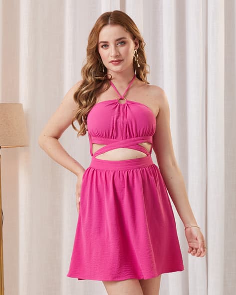 Buy Pink Dresses for Women by Shein Online