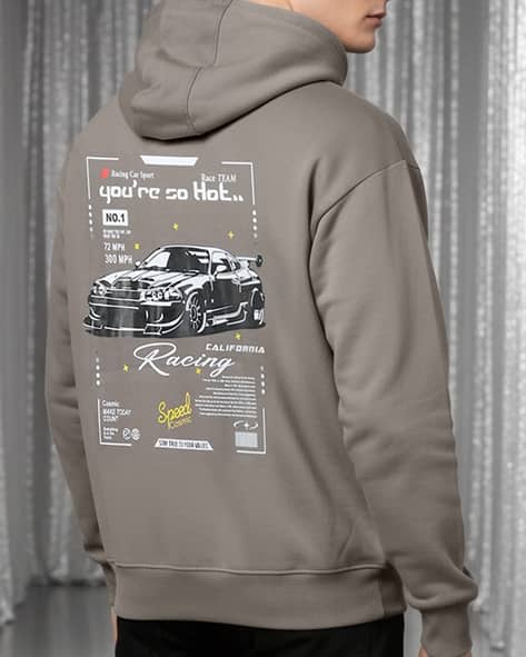 Buy Dark Grey Sweatshirt Hoodies for Men by Shein Online