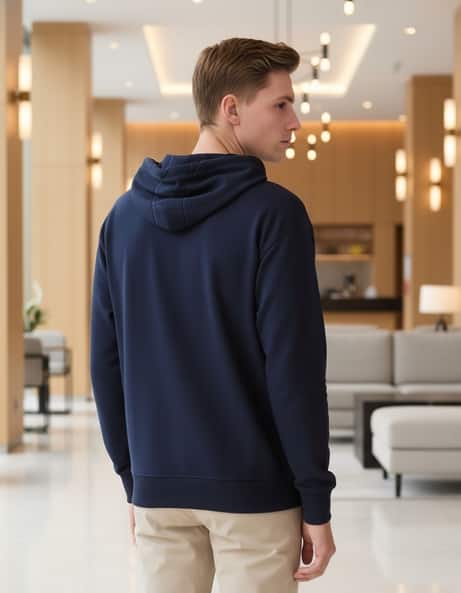 Buy Navy Blue Sweatshirt & Hoodies for Men by Shein Online