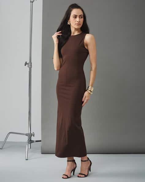Buy Brown Dresses for Women by Shein Online | sheinindia.in Buy Brown Dresses for Women by Shein Online | sheinindia.in