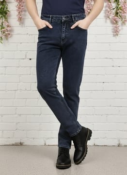 Shein Fly With Button Closure Low Rise Stone Wash Jeans-picture-12