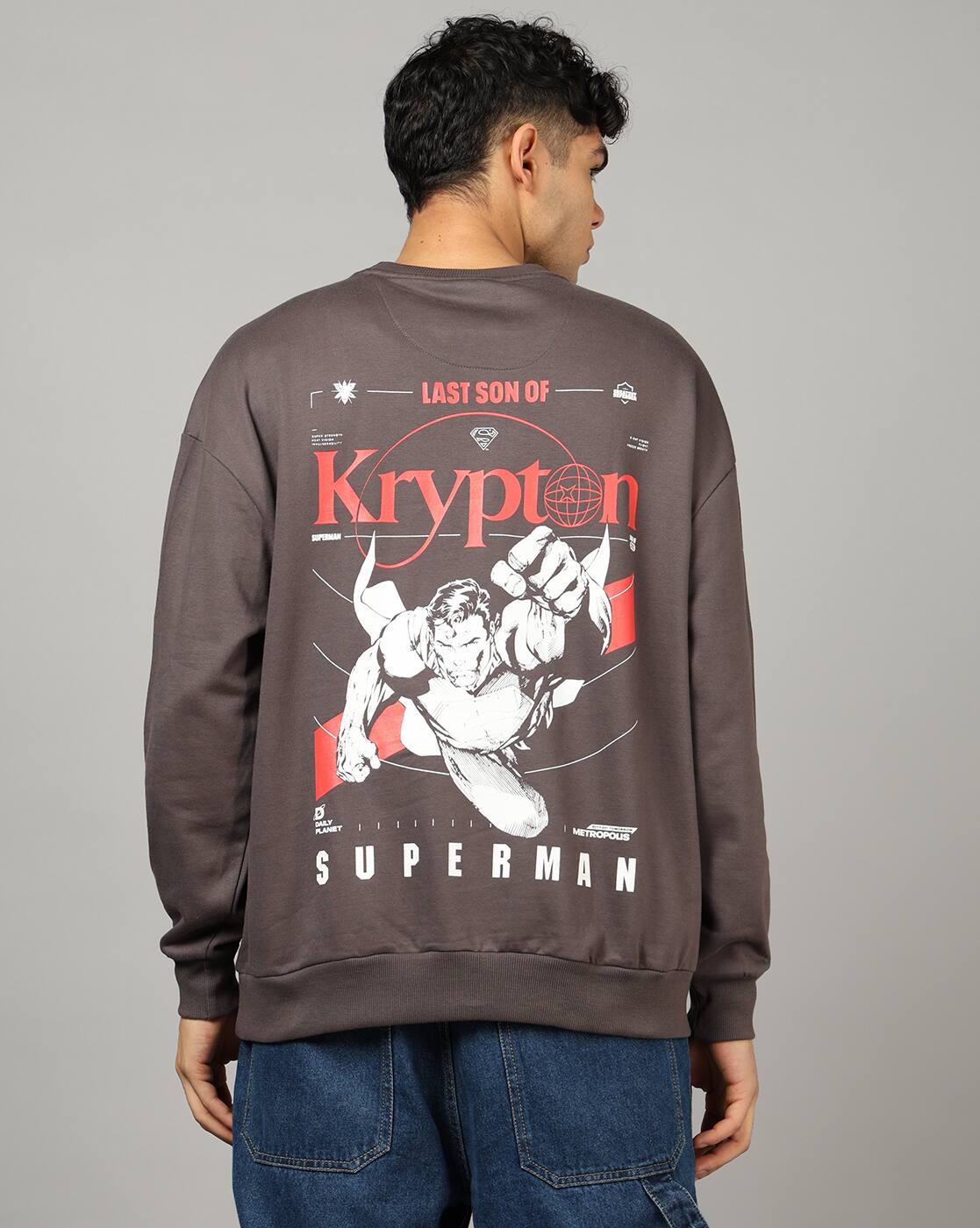 Buy Dark Grey Sweatshirt & Hoodies for Men by Shein Online