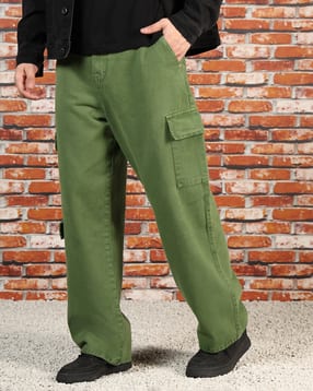 Shein Shein Full Length Fly With Button Closure Clean Cargo Jeans