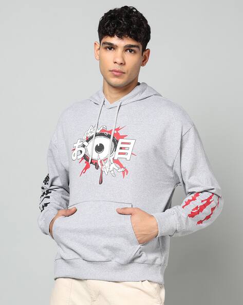 Buy Grey Melange Sweatshirt & Hoodies for Men by Shein Online